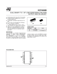Datasheet HCF4555B производства STMicroelectronics